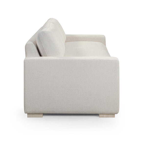 Beckham 96" Upcycled Performance Chenille Sofa - Cream