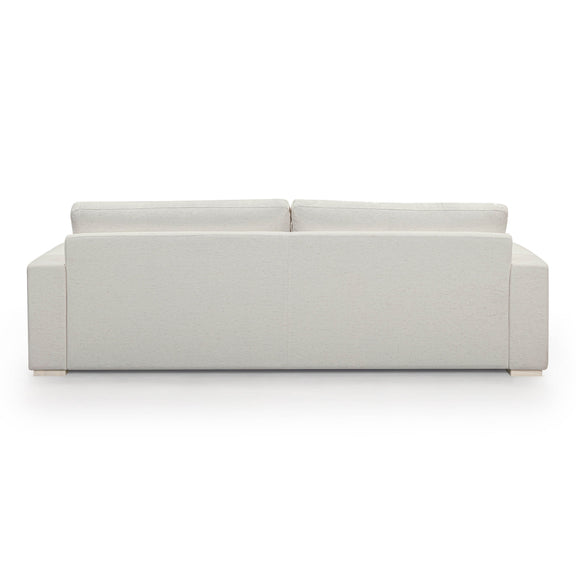 Beckham 96" Upcycled Performance Chenille Sofa - Cream