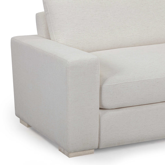 Beckham 96" Upcycled Performance Chenille Sofa - Cream