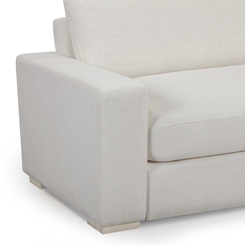 Beckham 96" Upcycled Performance Chenille Sofa - Cream