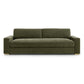 Beckham 96" Upcycled Performance Chenille Sofa - Olive Green