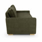 Beckham 96" Upcycled Performance Chenille Sofa - Olive Green