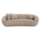 Jenny 98.5" Taupe Performance Faux Mohair Sofa