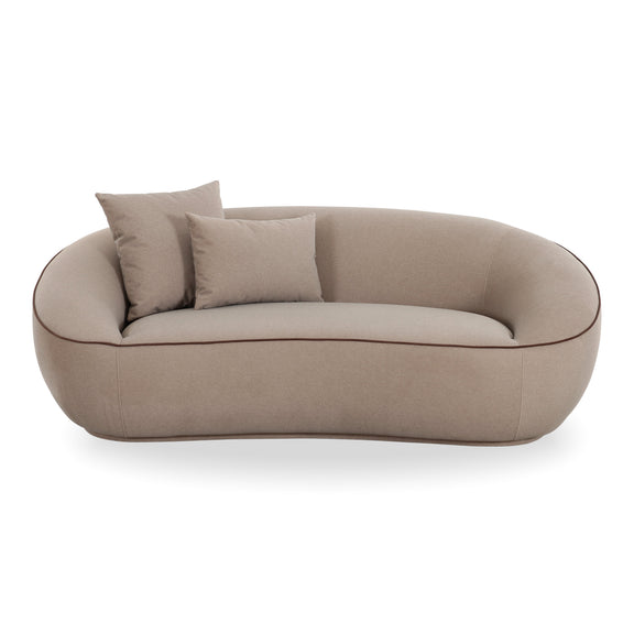 Jenny 78" Taupe Performance Faux Mohair Loveseat