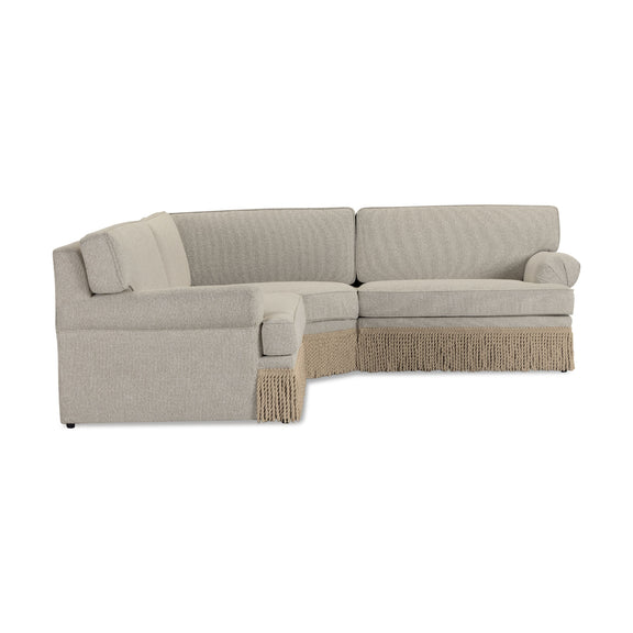 Yvette 3-Piece Warm Grey Performance Boucle L-Sectional