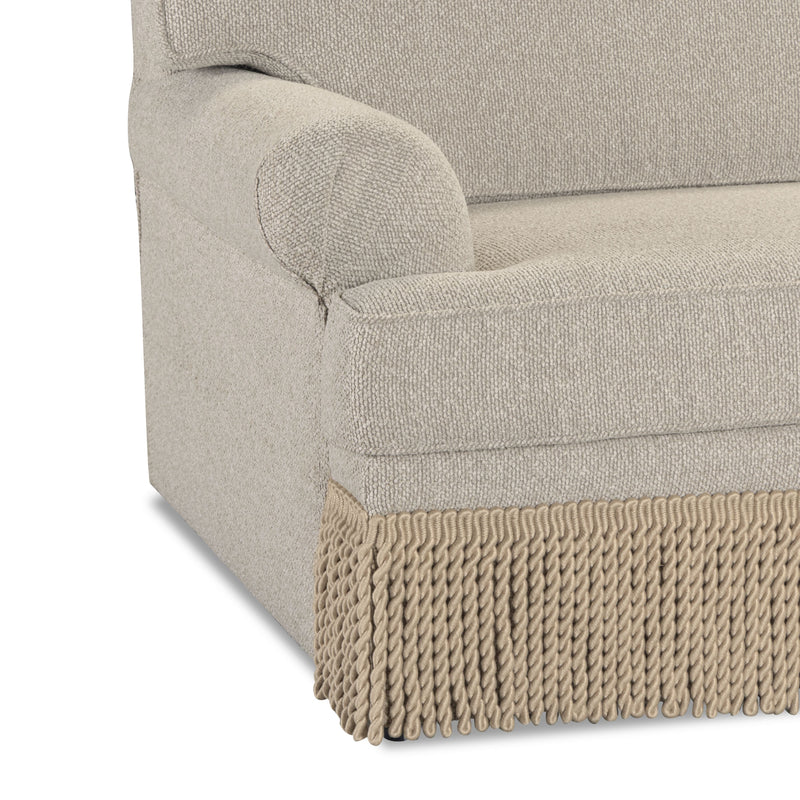 Yvette 3-Piece Warm Grey Performance Boucle L-Sectional