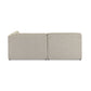 Yvette 3-Piece Warm Grey Performance Boucle L-Sectional