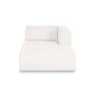 Tarra Cream Performance Chenille Modular Chaise - RAF