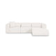 Tarra 3-Piece Cream Performance Chenille Modular Sectional - RAF