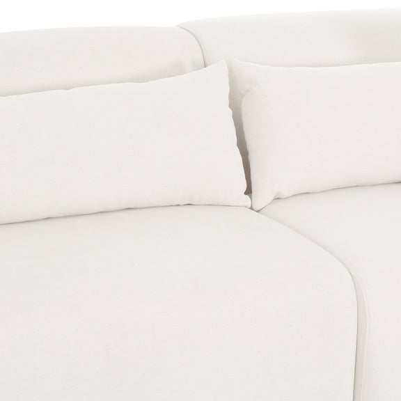 Tarra 3-Piece Cream Performance Chenille Modular Sectional - RAF