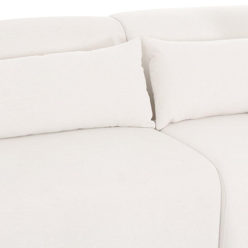 Tarra 3-Piece Cream Performance Chenille Modular Sectional - RAF