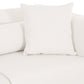 Tarra 4-Piece Cream Performance Chenille Modular U-Sectional