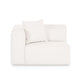 Tarra Cream Performance Chenille Modular Corner Chair - LAF