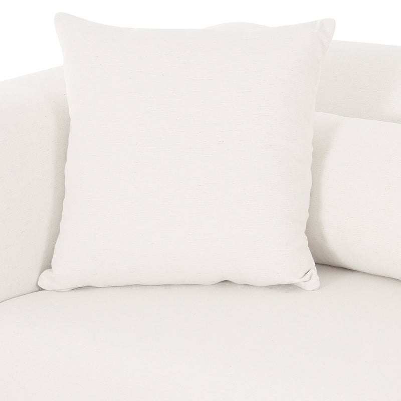Tarra Cream Performance Chenille Modular Corner Chair - LAF