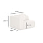 Tarra Cream Performance Chenille Modular Corner Chair - LAF