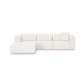 Tarra 3-Piece Cream Performance Chenille Modular Sectional - LAF