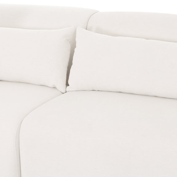 Tarra 3-Piece Cream Performance Chenille Modular Sectional - LAF