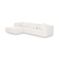 Tarra 3-Piece Cream Performance Chenille Modular Sectional - LAF