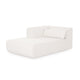 Tarra Cream Performance Chenille Modular Chaise - LAF