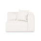 Tarra Cream Performance Chenille Modular Corner Chair - RAF