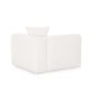 Tarra Cream Performance Chenille Modular Corner Chair - RAF