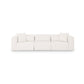 Tarra 118" Cream Performance Chenille Modular Sofa