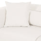 Tarra 118" Cream Performance Chenille Modular Sofa