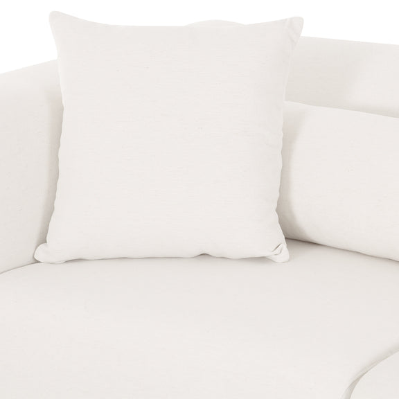 Tarra 118" Cream Performance Chenille Modular Sofa