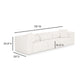 Tarra 118" Cream Performance Chenille Modular Sofa