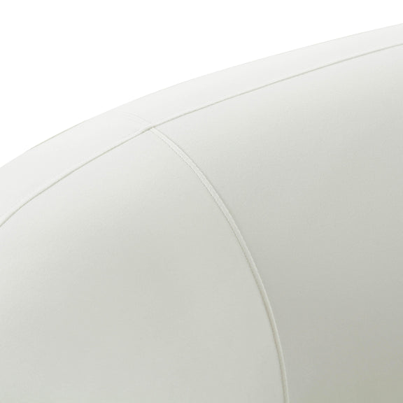 Kendall Cream Velvet 120 Inch Sofa