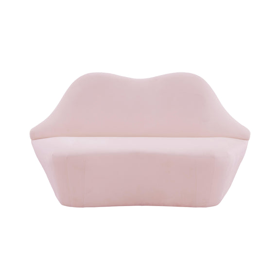 Lips Blush Velvet Settee