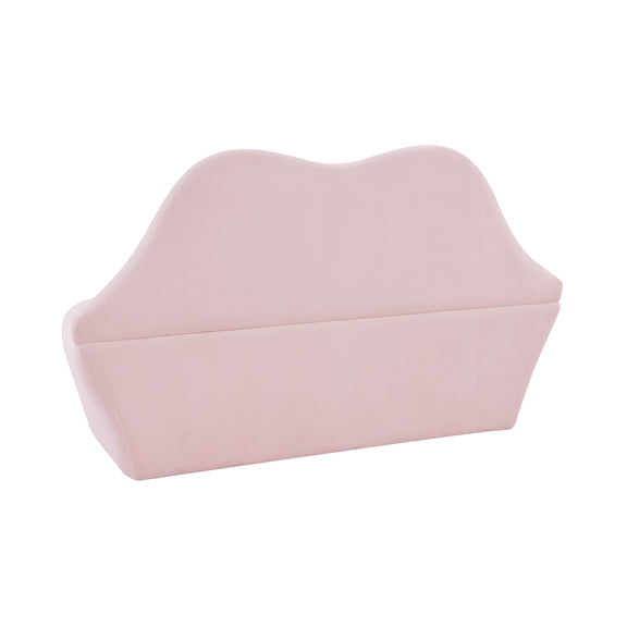 Lips Blush Velvet Settee
