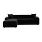 Olafur Black Velvet Sectional - LAF