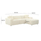 Olafur Cream Linen Sectional - RAF