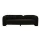 Amelie Black Faux Fur Sofa