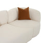 Fickle Cream Boucle 3-Piece Chaise Modular Sofa