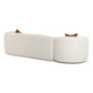 Fickle Cream Boucle 2-Piece Modular RAF Sofa