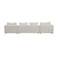 Hangover Cream Boucle 145 inch Long Sofa