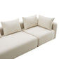 Hangover Cream Performance Linen 145 inch Long Sofa