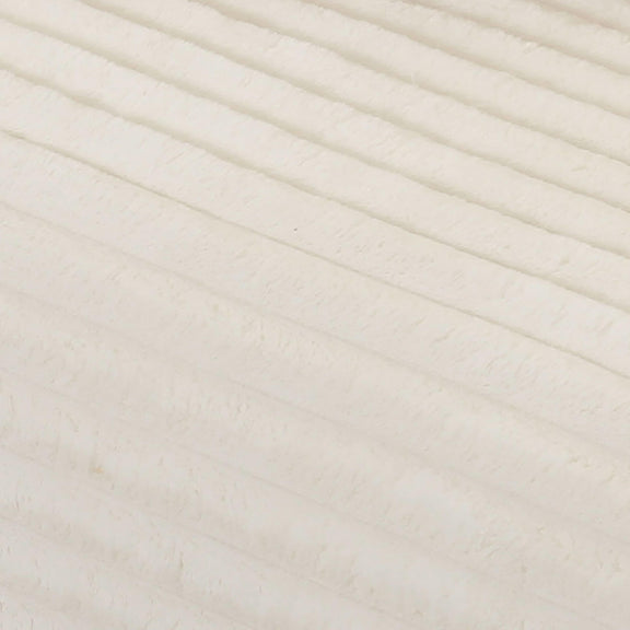 Tarra Fluffy Oversized Cream Corduroy Modular LAF Sectional