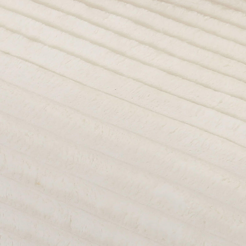 Tarra Fluffy Oversized Cream Corduroy Modular LAF Sectional