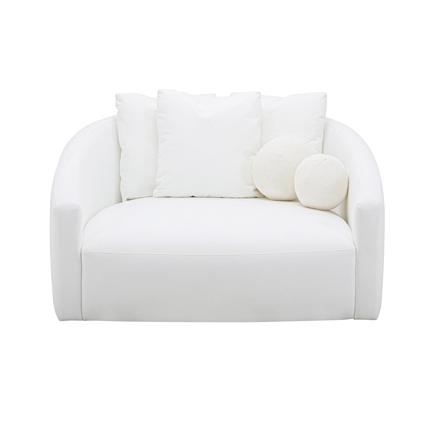 Hanim Cream Performance Fabric Daybed