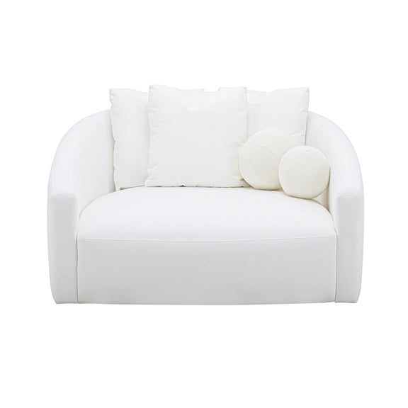 Hanim Cream Performance Fabric Daybed