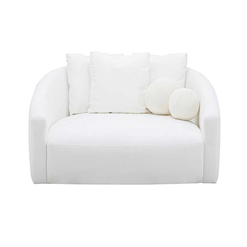 Hanim Cream Performance Fabric Daybed
