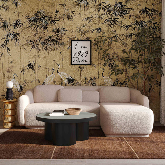 Misty 2-Piece Cream Performance Boucle L-Shaped Sectional - RAF