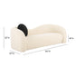 Leonie Beige Faux Shearling 84 inch Sofa
