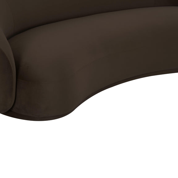 Kendall Chocolate Brown Velvet Sofa