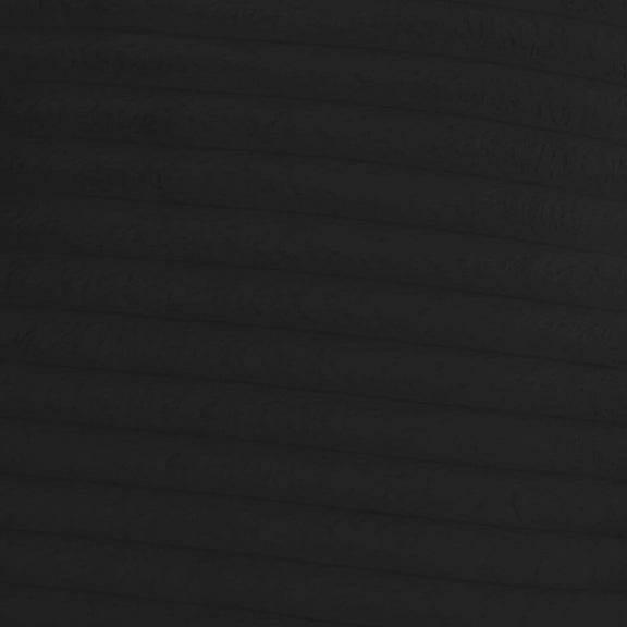 Tarra Fluffy Oversized Black Corduroy Modular Loveseat