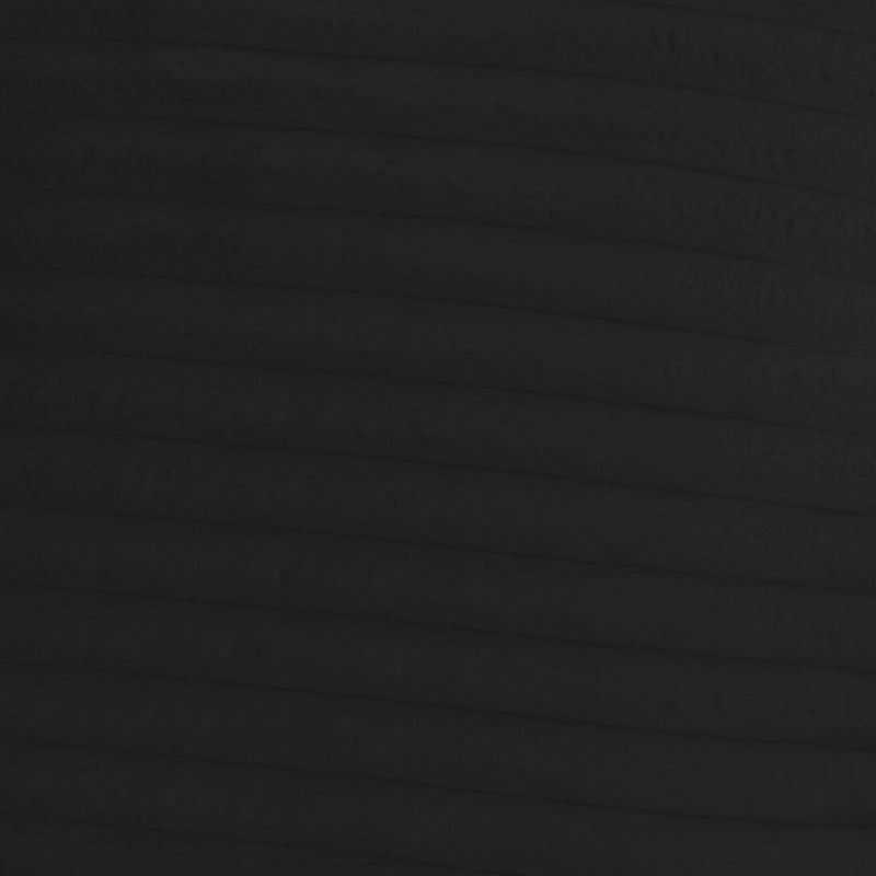 Tarra Fluffy Oversized Black Corduroy Modular Loveseat