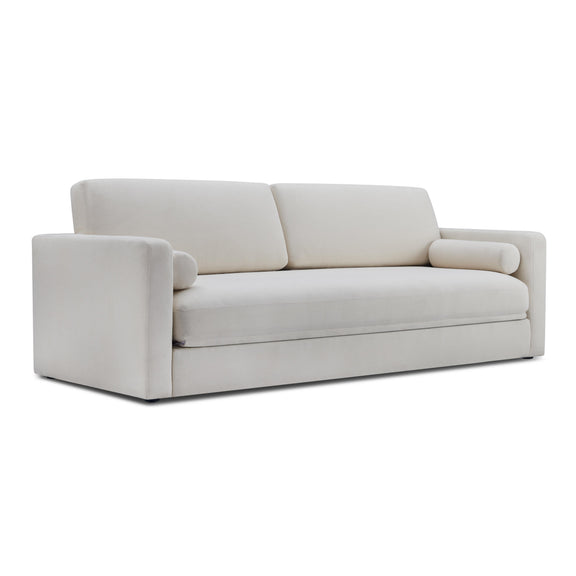 Ryan 91" Cream Upcycled Performance Linen Sleeper Sofa